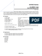 S-812C Series: 16 V INPUT, 75 Ma Voltage Regulator