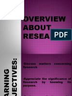 Overview About Research