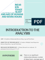 Relationship between sleep, age & work hours