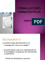 Unidad 2 Formulaciones Farmacéuticas