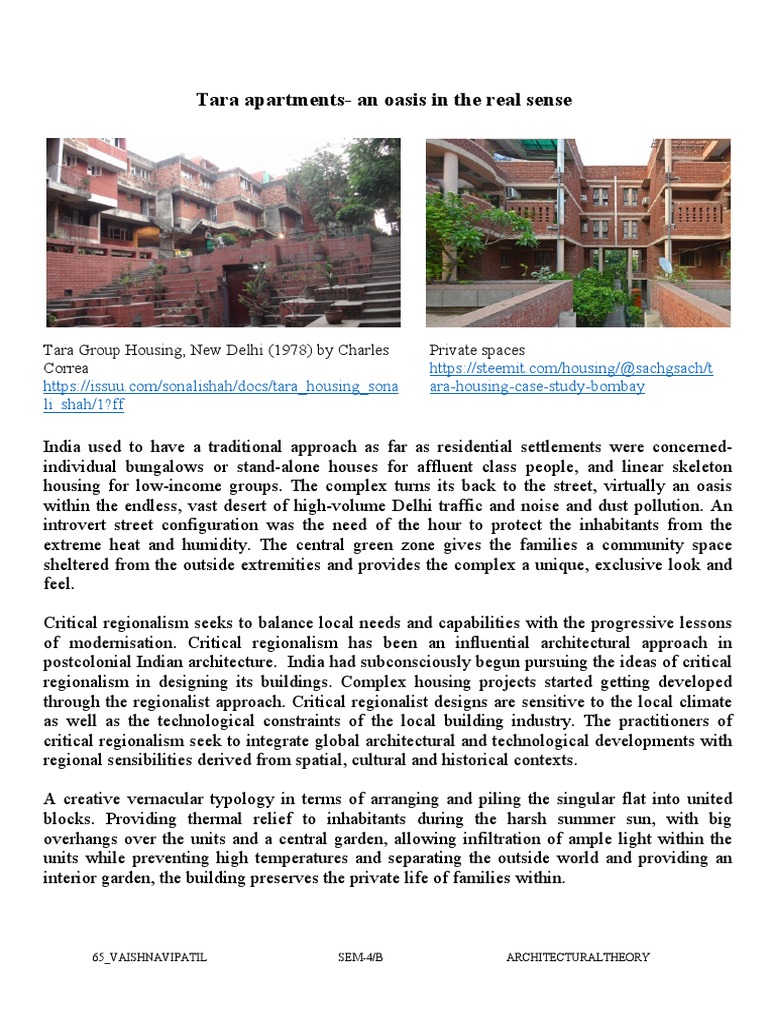 Tara ApartmentsAn Oasis in The Real Sense Private Spaces Tara Group