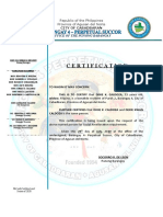 Certificate - (The Same Person) Dixie K. Caldoza