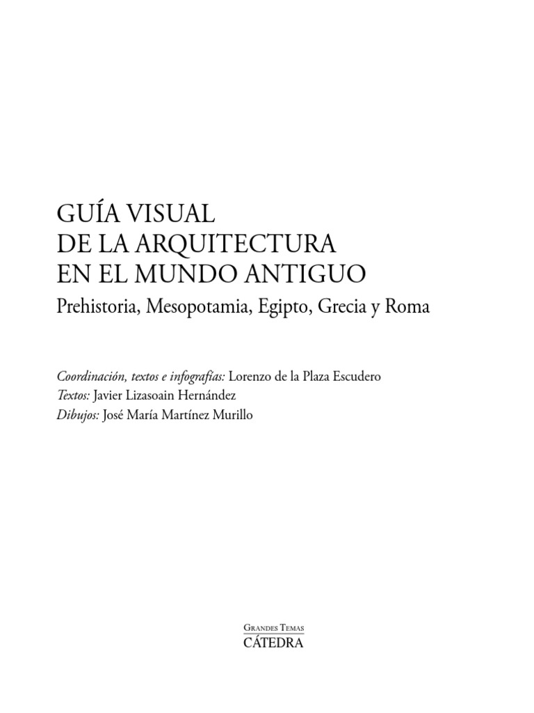 Guía Visual de La Arquitectura en El Mundo Antiguo. Cap 1 | PDF ...