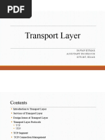 Transport Layer: Pawan Kumar Assistantprofessor Gjus&T, Hisar