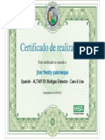 CertificateOfCompletion ALTAIR X5