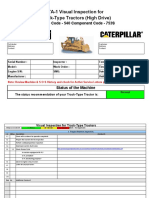TA1 Visual Inspection Form Master - Track-Type Tractor