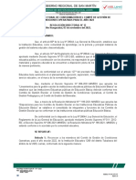 Resolución Directoral de Conformación Del Comité de Gestión de