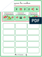 Montisouris CP MATHS Comparaison Des Nombres