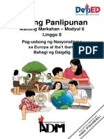 AP8Q3Module6 Pag Usbong NG Nasyonalismo Sa Europa Revised March 42021 PDF