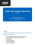 EE450: High Voltage Engineering: January 25, 2017