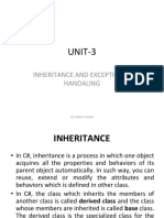 UNIT-3: Inheritance and Exceptional Handaling