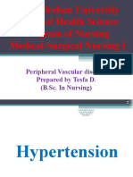 Medical Surgical Nursing:Periphero Vascular Disorder.