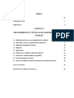 Procedimientos y Técnicas de Auditoría, Papeles de Trabajo