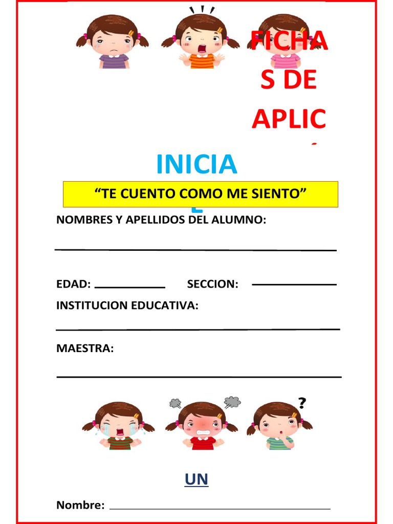 Actividades para Expresar Emociones en Niños | PDF | Las emociones | Temor