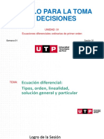 S01.s1-Ecua Diferel Ordinaria - Orden.Solucion General y Particular