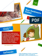 Bajo Rendimiento Escolar Diapositivas