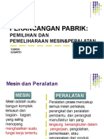 Pemeliharaan Mesin Dan Peralatan