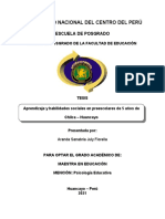 Aprendizaje y Habilidades Sociales en Preescolares de 5 Años