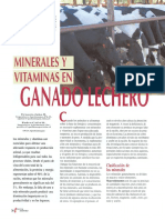 Minerales y Vitaminas en Ganado Lechero