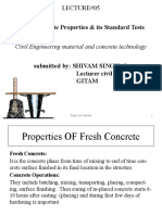 Properties of Fresh Concrete