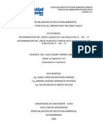 Determinación de límites de Atterberg