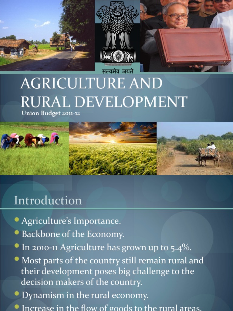 Enhancing Rural Development through Agriculture | PDF