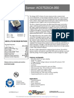 Current Sensor: ACS752SCA-050: Ab So Lute Max I Mum Rat Ings