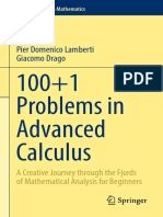 (Problem Books in Mathematics) Paolo Toni, Pier Domenico Lamberti, Giacomo Drago - 100+1 Problems in Advanced Calculus-Springer, Cham (2022)