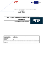 D6.4 Report On Improvements To Electronic Passports: Pervasive and User Focused Biometrics Border Project (Protect)