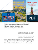 United International Support of Ukraine? Myth or Reality? Are There Lies?
