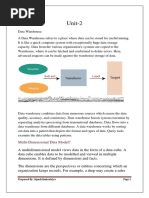 Unit-2: Multi-Dimensional Data Model?