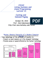 CS162 Operating Systems and Systems Programming Caching and Demand Paging