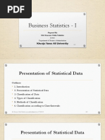 Chapter-03 (Presentation of Statistical Data) - Md. Monowar Uddin Talukdar