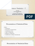 Chapter-03 (Presentation of Statistical Data) - Md. Monowar Uddin Talukdar