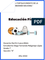 Carátula Escolar Educación Física 2022