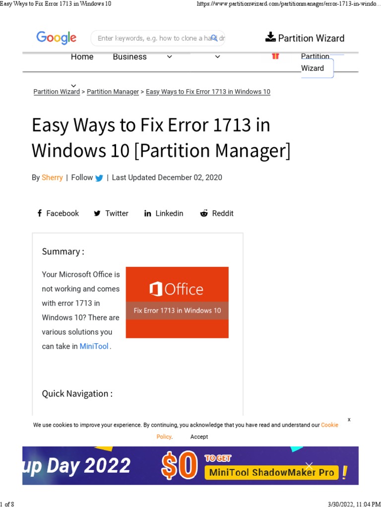 Error 1713 Office 2007 : 1713 error, microsoft office 2007 – SQVP