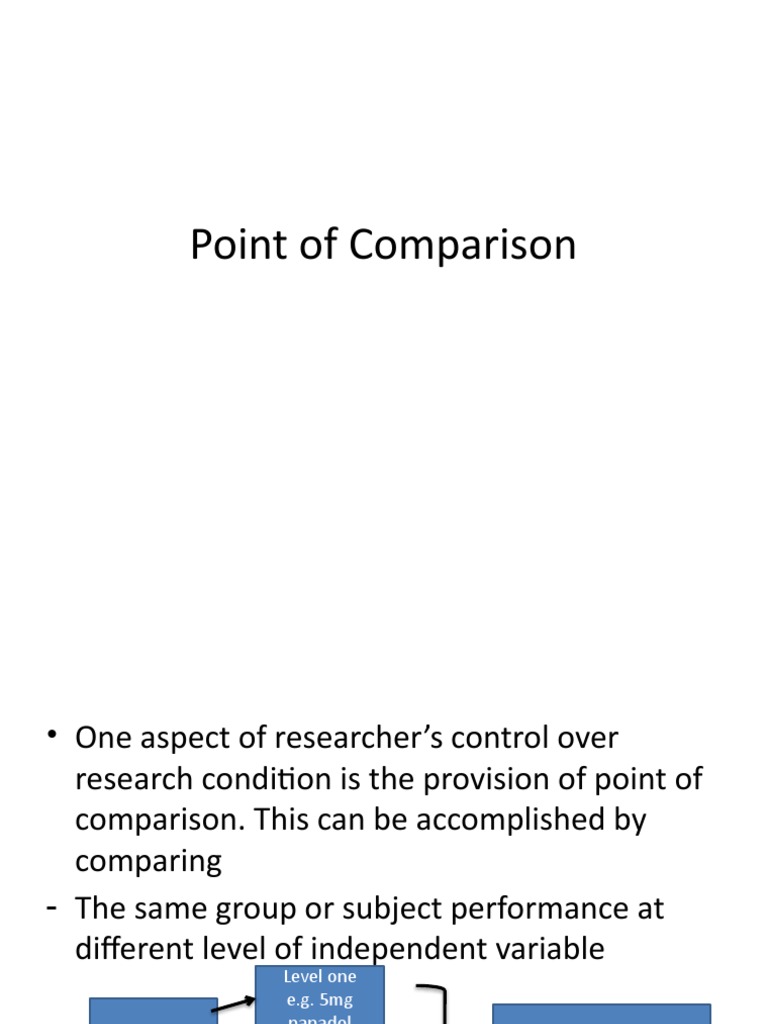 Point of Comparison PDF