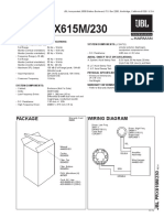 JBL PRX615M/230: Technical Manual