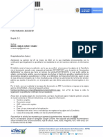 Al Contestar Por Favor Cite: Radicado No.: 202210022277 Fecha Radicación: 2022/03/30