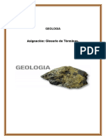 Glosario de Terminos - Geologia