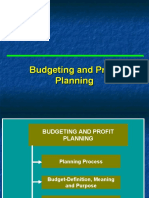 Budgeting and Profit Planning