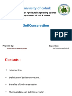 University of Dohuk: Soil Conservation