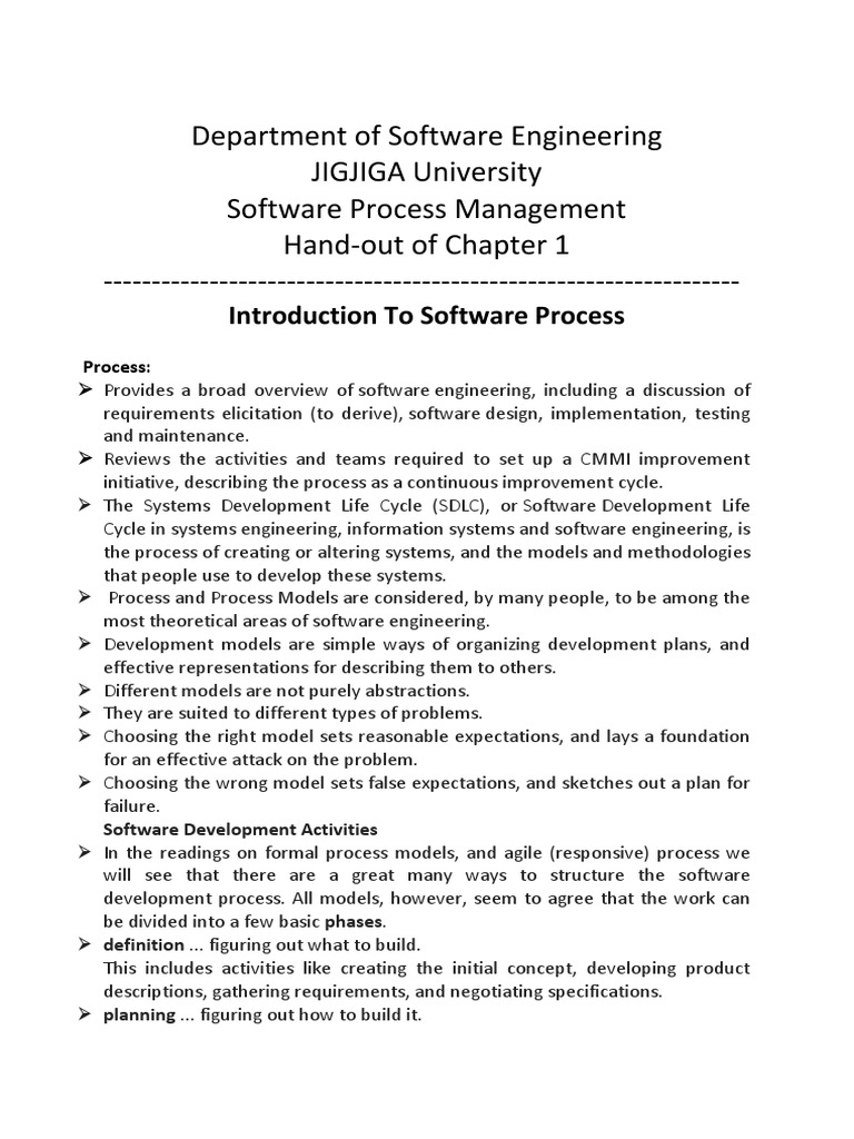 Software Process Management Overview | PDF | Software Testing ...