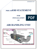 Method Statement Installation of Air Handling Unt