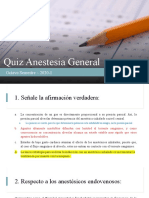 Quiz Anestesia General- Sin Respuestas