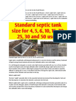 Standard Septic Tank Size For 4