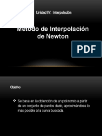 Metodo D e Interpolacion de NEWTON