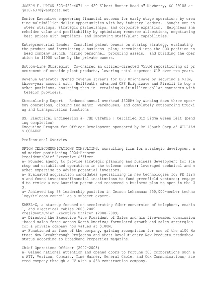 CEO/COO/President/VP/SVP | PDF | Chief Operating Officer | Chief ...