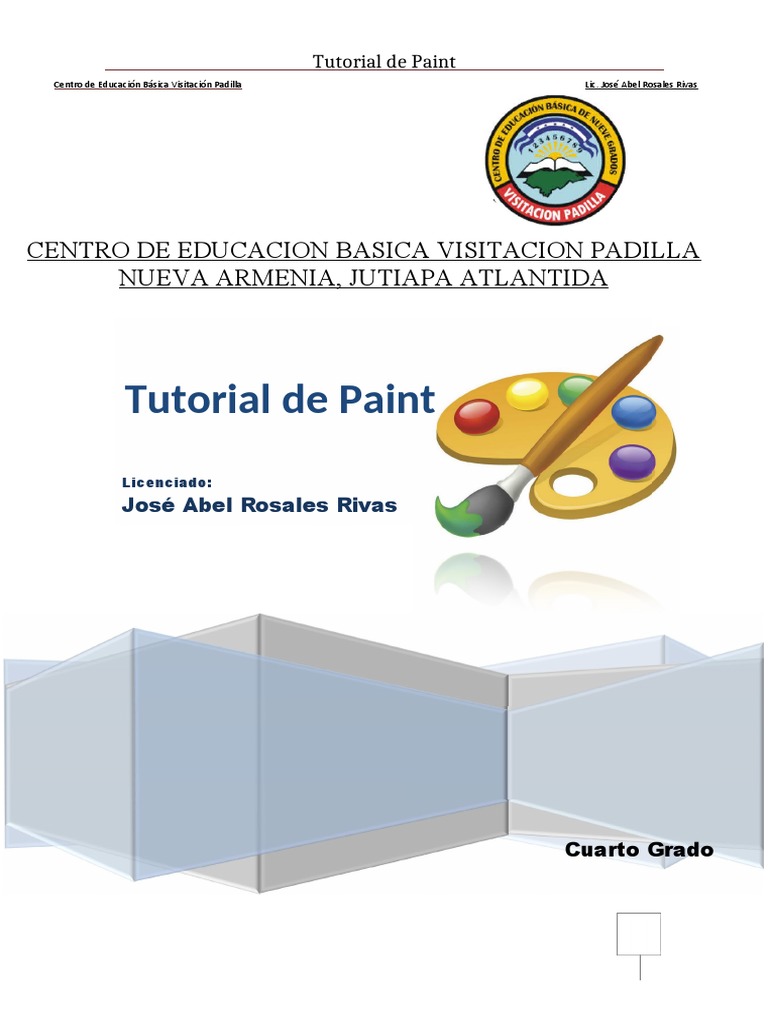 Tutorial de Paint. Tutorial de Paint PDF Ventana (informática