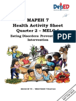 Mapeh 7 Health Activity Sheet: Quarter 2 - MELC 6